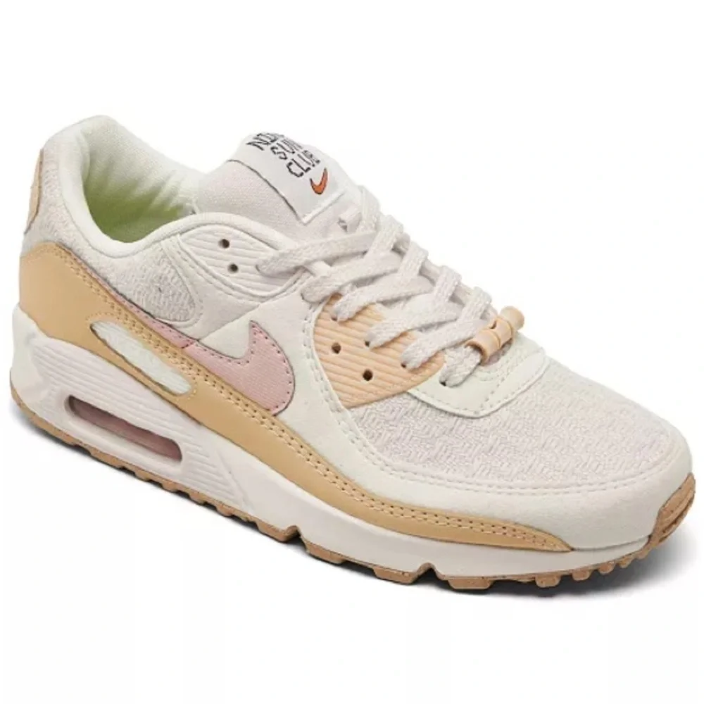 Nike Women’s Air Max 90 SE 'Sun Club - Sail Arctic Orange' Sneakers Size 8 US - Picture 3 of 17